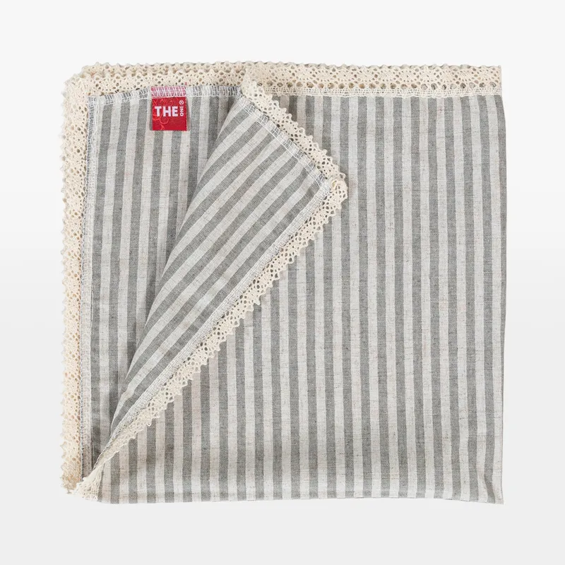 BAHAMAS napkin natural/black - 48x48cm