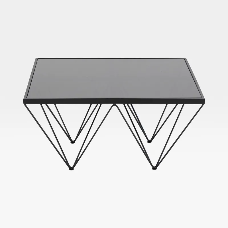 SALA coffee table black - 80x80cm