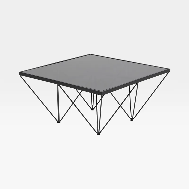 SALA coffee table black - 80x80cm