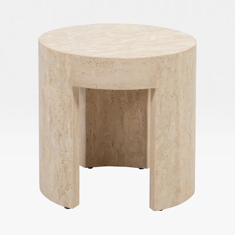 DESERT side table natural - dia 50cm