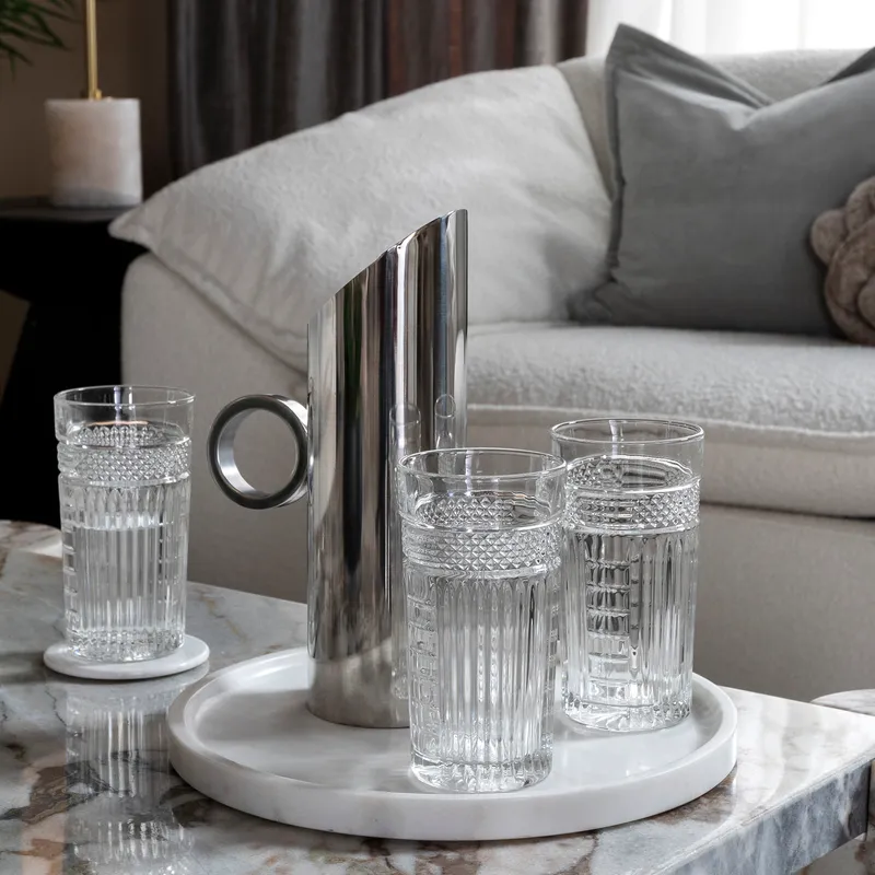 ORIZ jug silver - H28cm