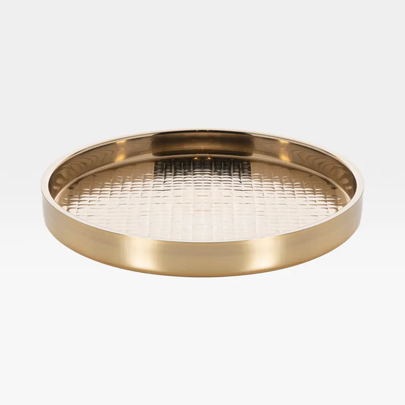 CORSIVO tray gold - dia 35cm