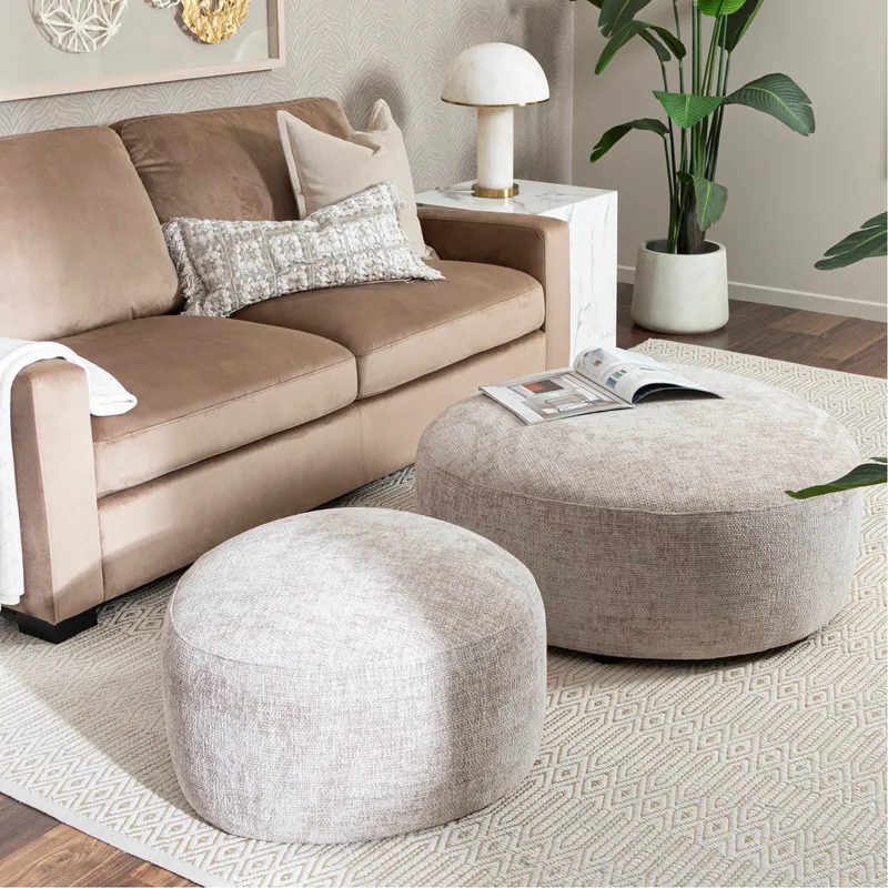 TEARDROP stool taupe - 94x94cm