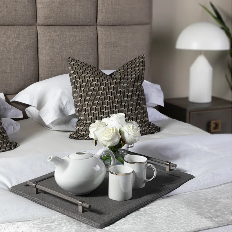 SHAGREEN tray grey - 50x38cm