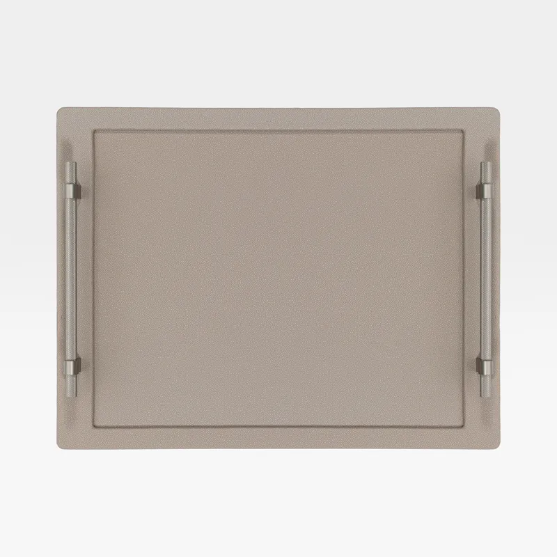 SHAGREEN tray taupe - 50x38cm