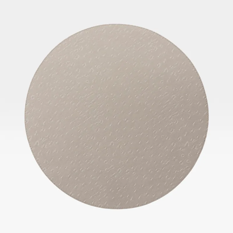 PEACOCK placemat beige - dia 40cm