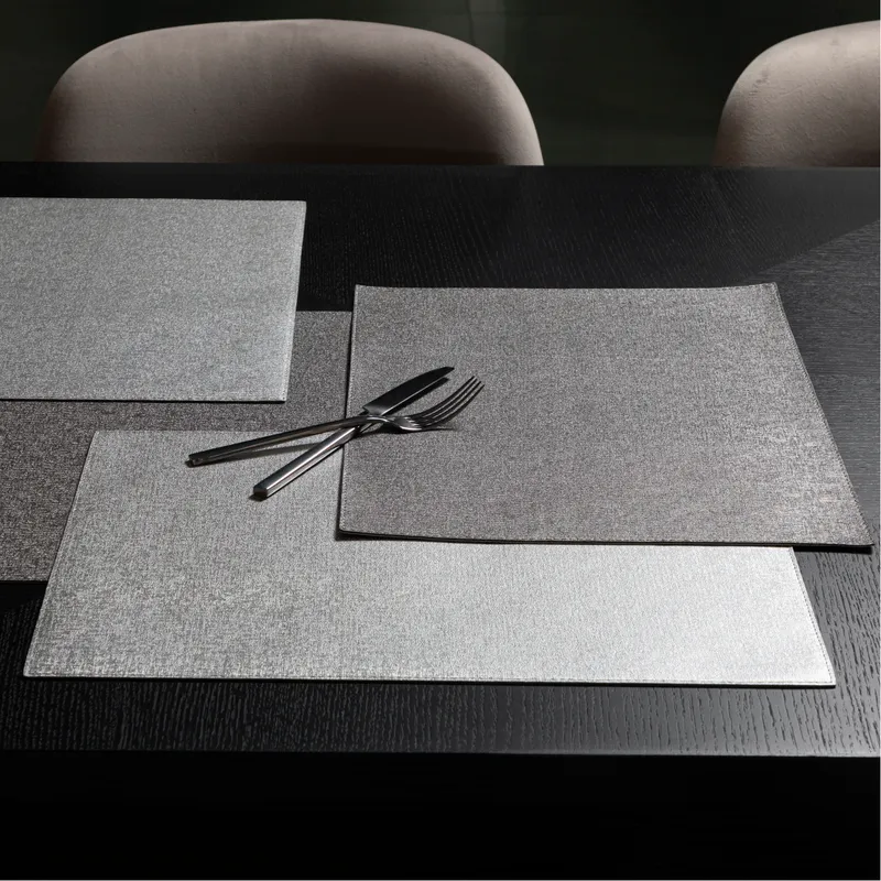 LIBRE placemat silver/dark grey - 44x33cm