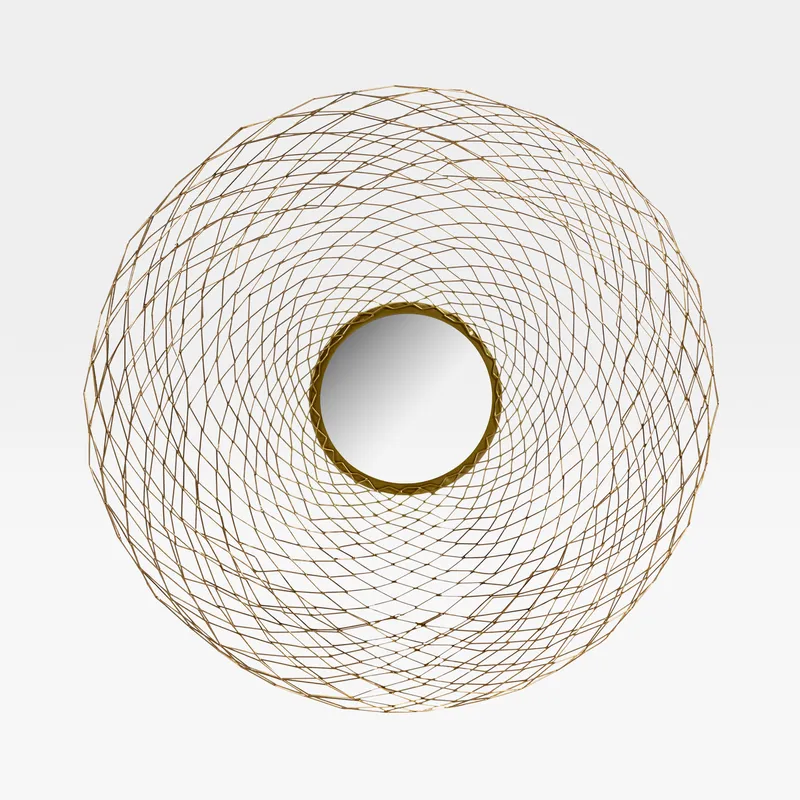 MANYA wall mirror gold - dia 83cm