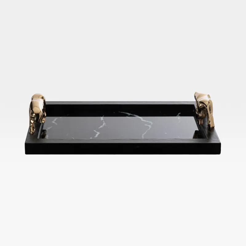 EERO tray black/gold - 38x23cm