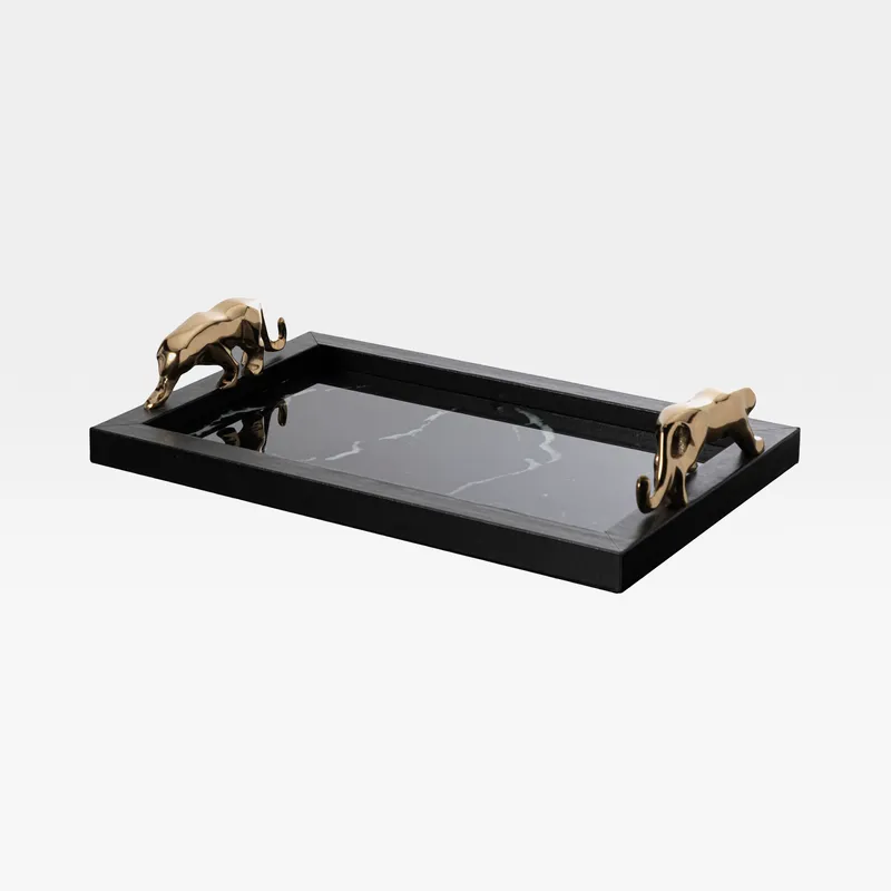EERO tray black/gold - 38x23cm