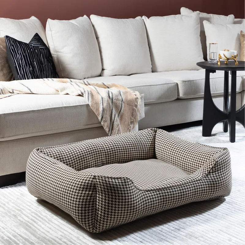 PET sofa bed black and white - 95x75cm