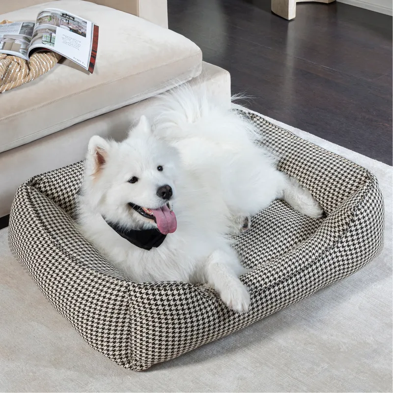 PET sofa bed black and white - 95x75cm
