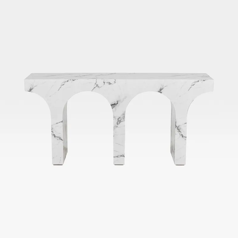 ALABASTER console white - 160x40cm