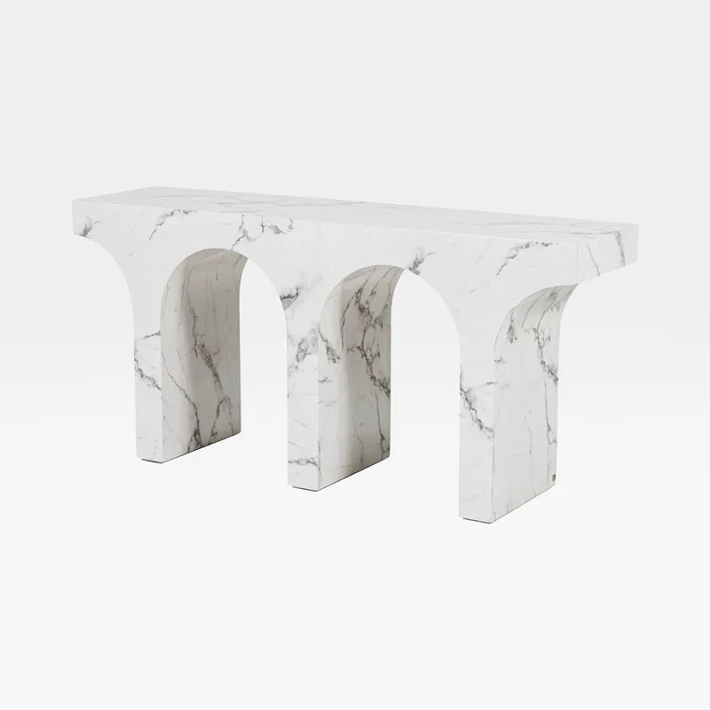 ALABASTER console white - 160x40cm
