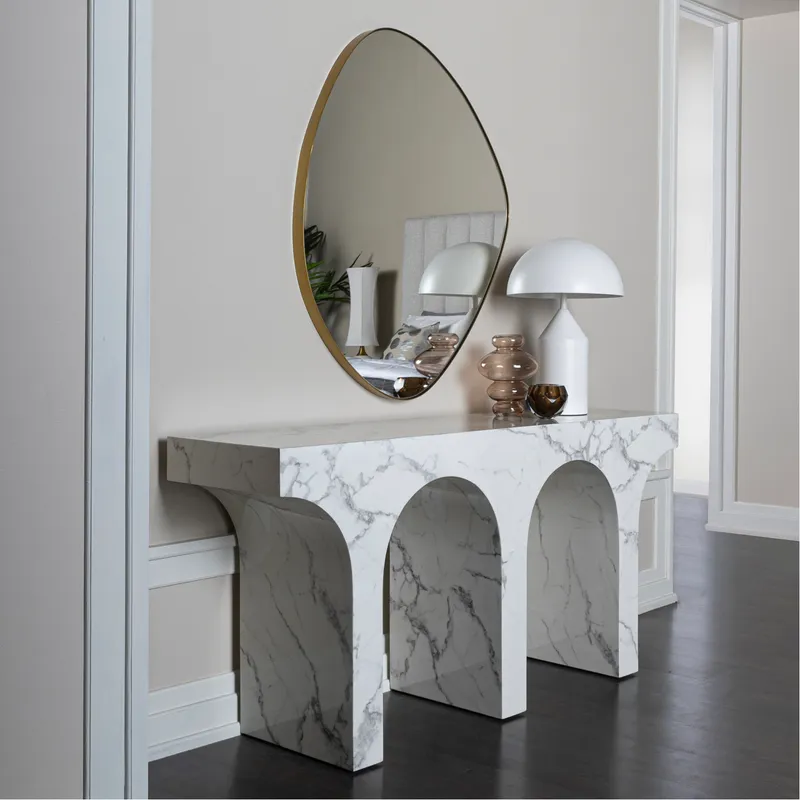 DANI wall mirror brass - 103x82cm