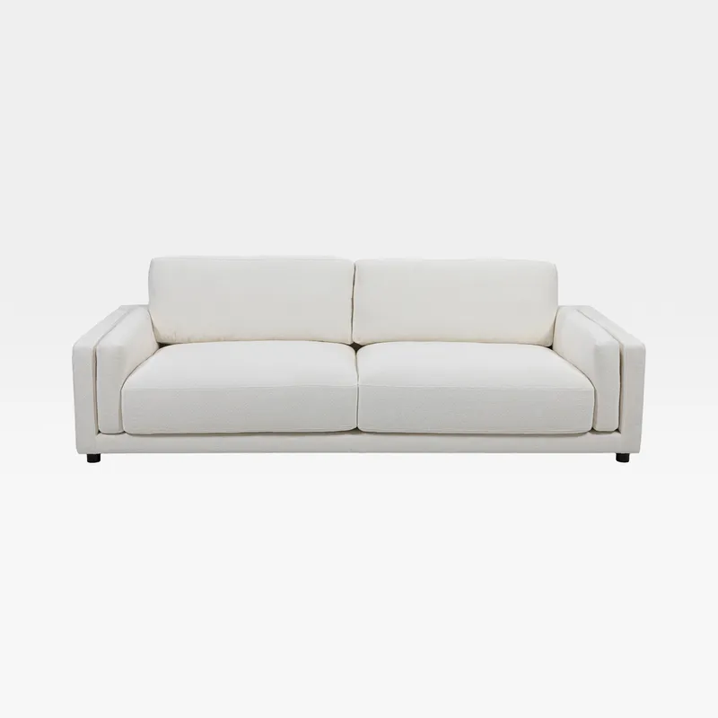 MILAN 3 seater sofa white