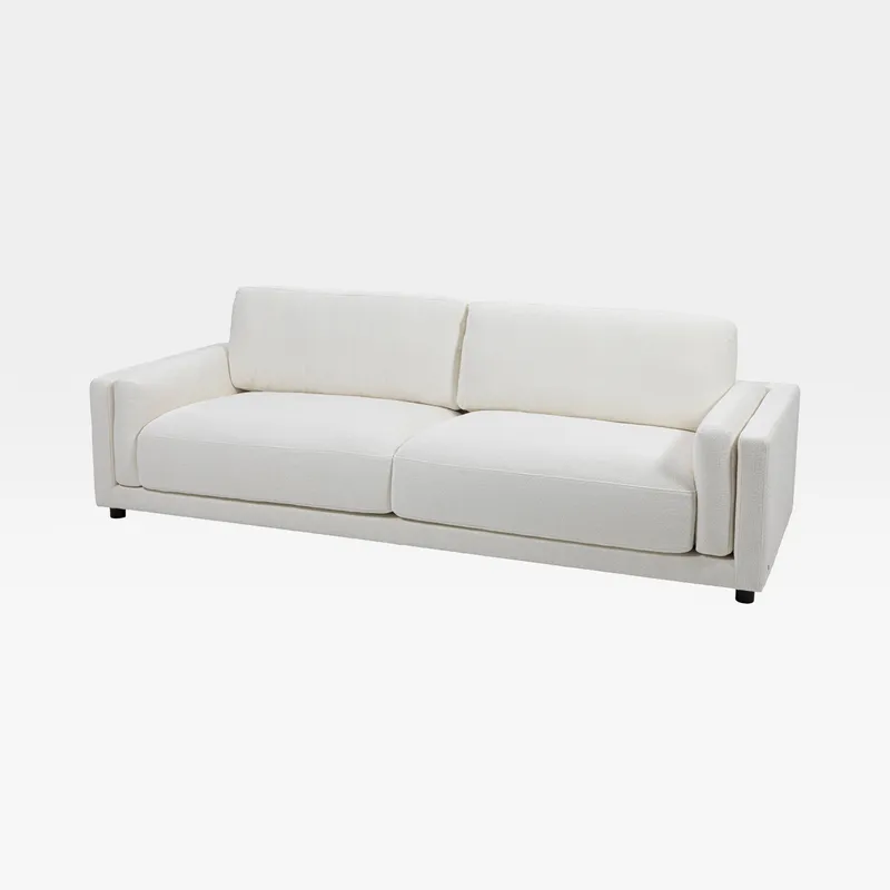 MILAN 3 seater sofa white