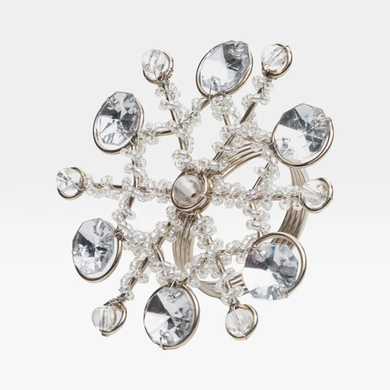 SNOWFLAKE napkin ring silver