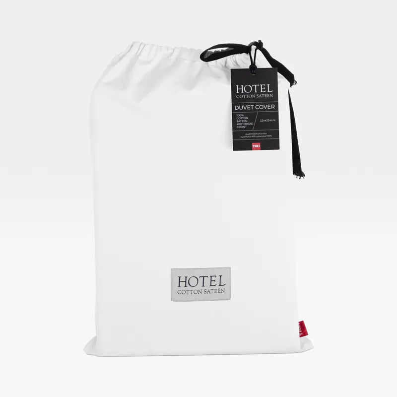HOTEL Sateen duvet cover white - 224x224cm