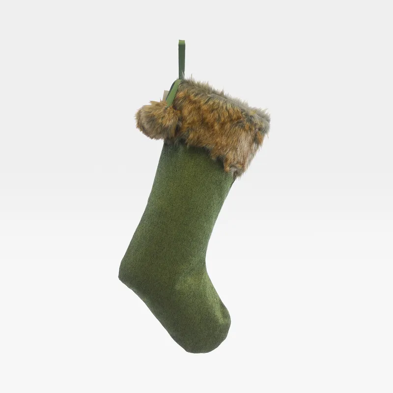 POMS stocking green