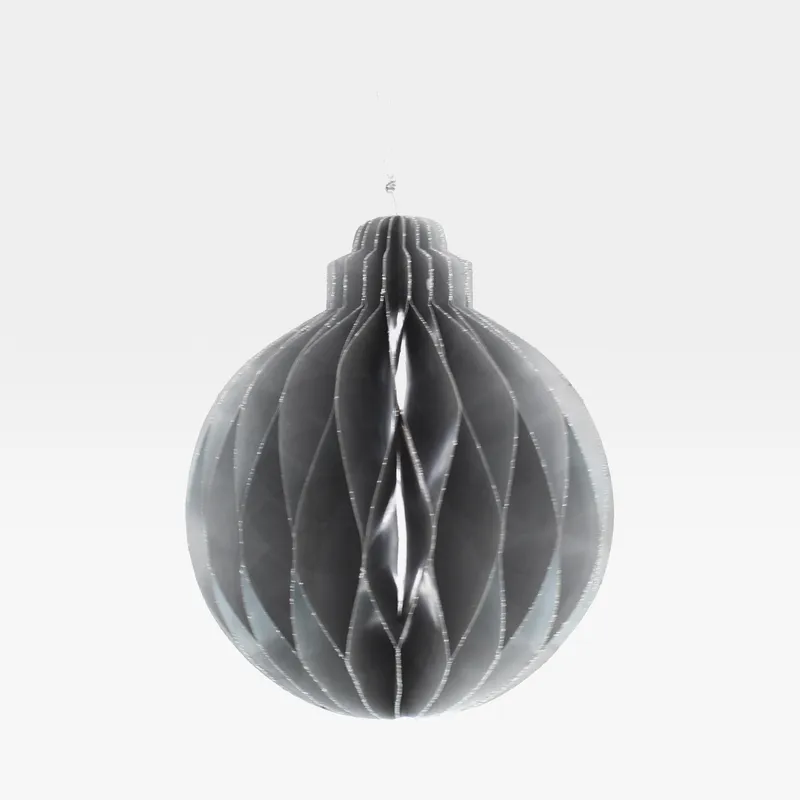 GLITTER ball decoration d10cm silver