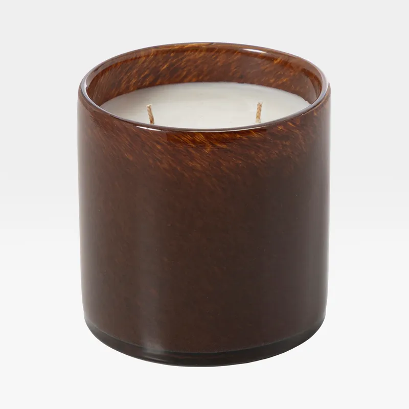 BLUE GEM candle brown