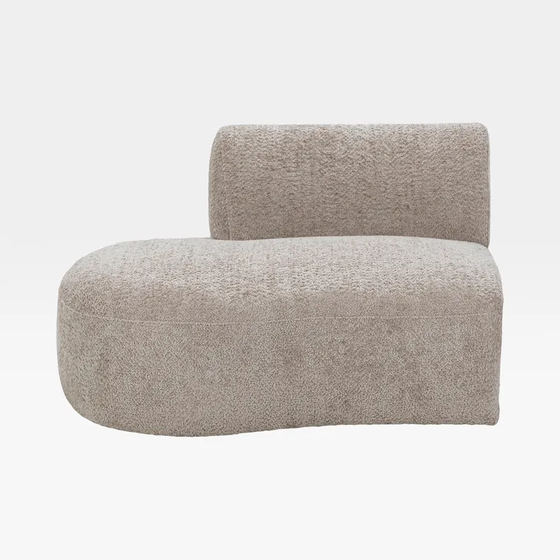 SYDNEY armless modular left chaise taupe