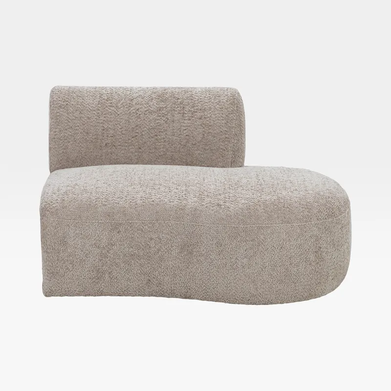 SYDNEY armless modular right chaise taupe