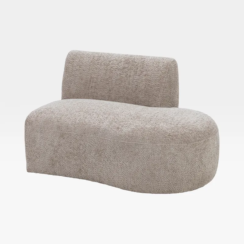 SYDNEY armless modular right chaise taupe