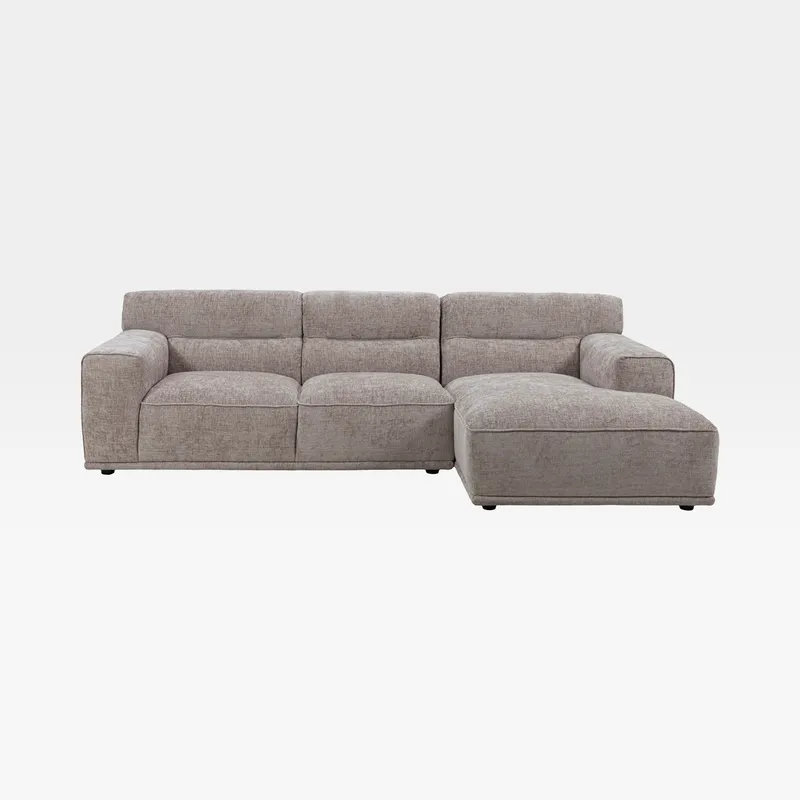 GROOVY 2 seater sofa with right chaise taupe