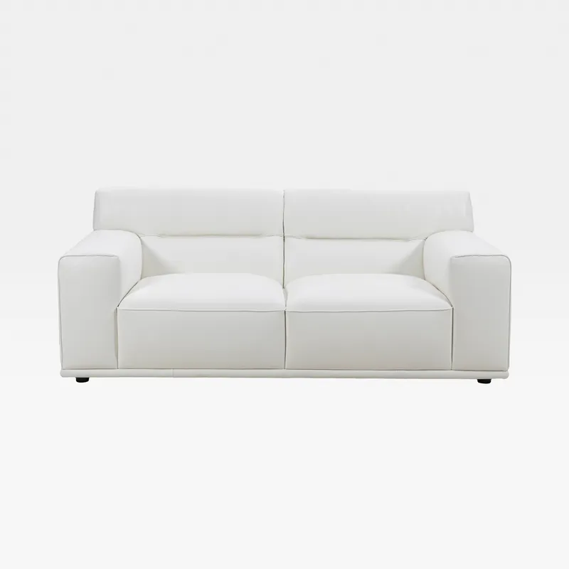 GROOVY 2 seater sofa leather white