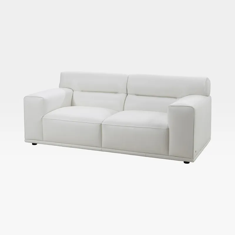 GROOVY 2 seater sofa leather white