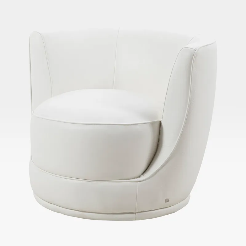GROOVY chair leather white