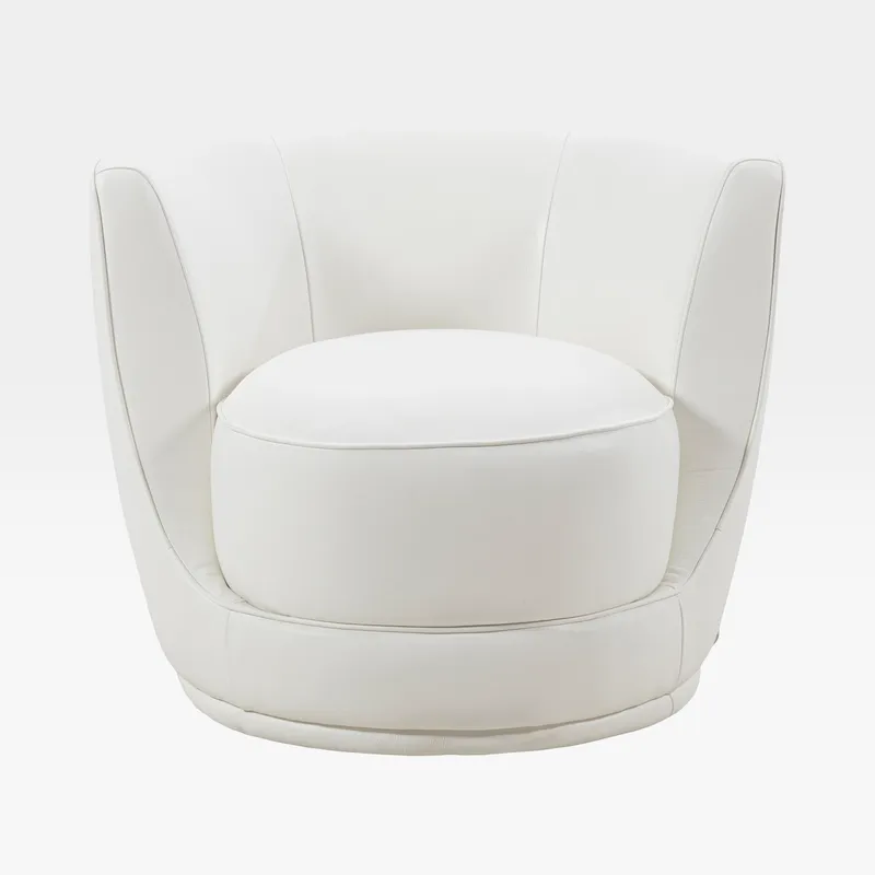 GROOVY chair leather white