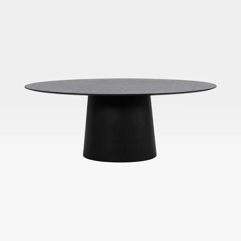 CARBONARA dining table black - 200x110cm