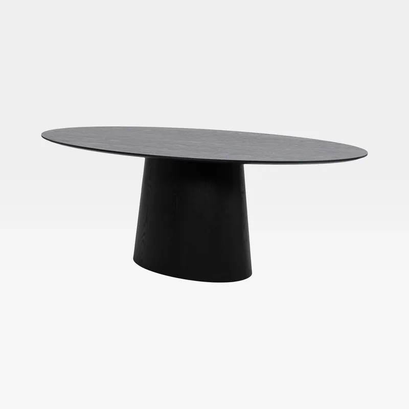 CARBONARA dining table black - 200x110cm