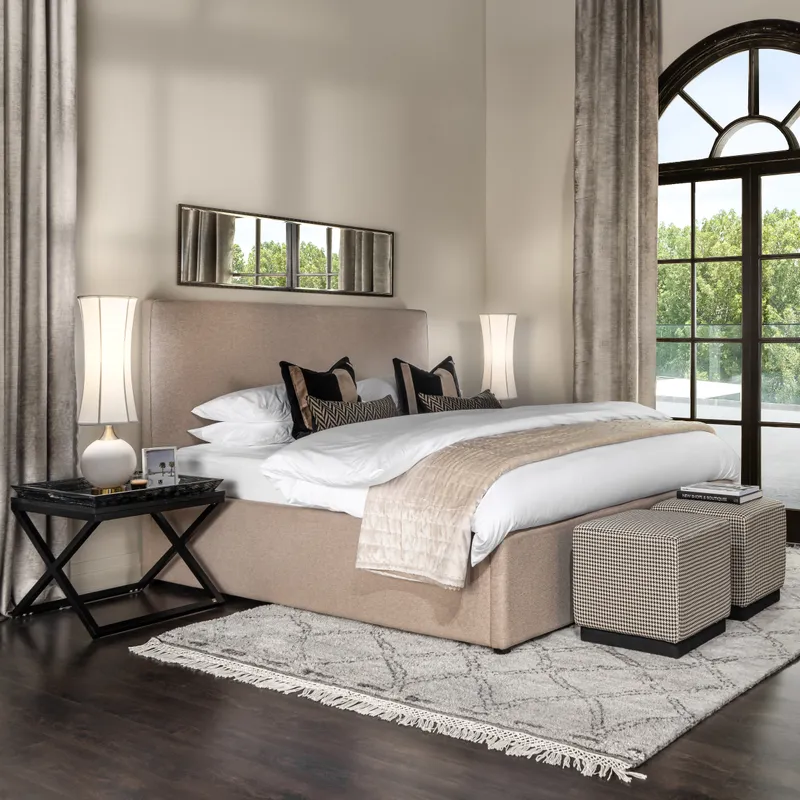 STORAGE bed beige 180x200cm