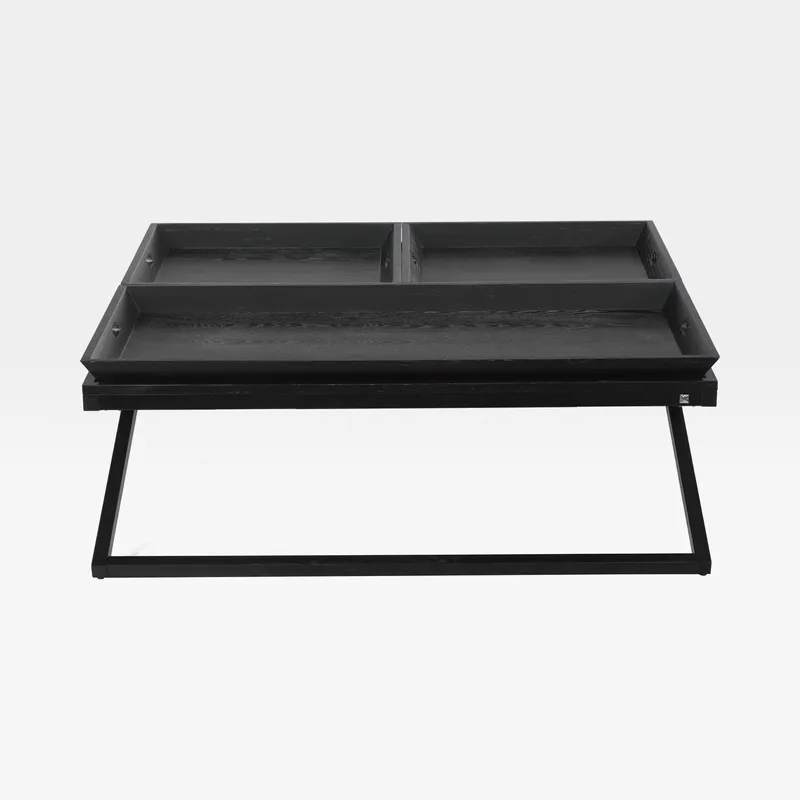 FLAIR coffee table black - 120x120cm
