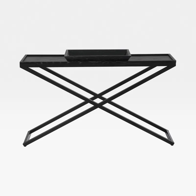FLAIR console black - 140x40cm