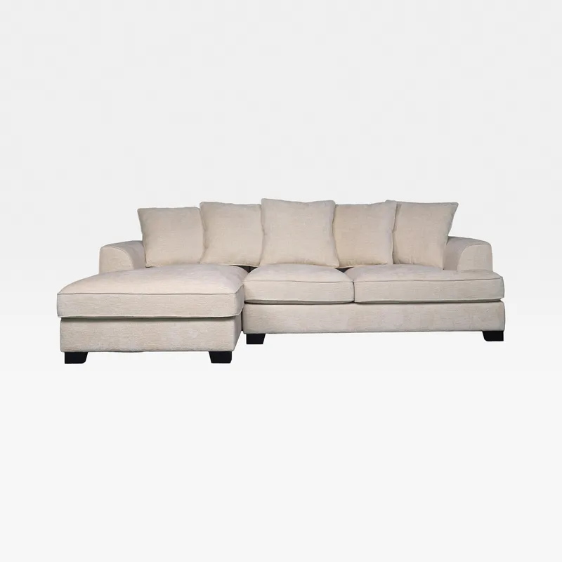 DOCKLANDS 2 seater sofa with left chaise white