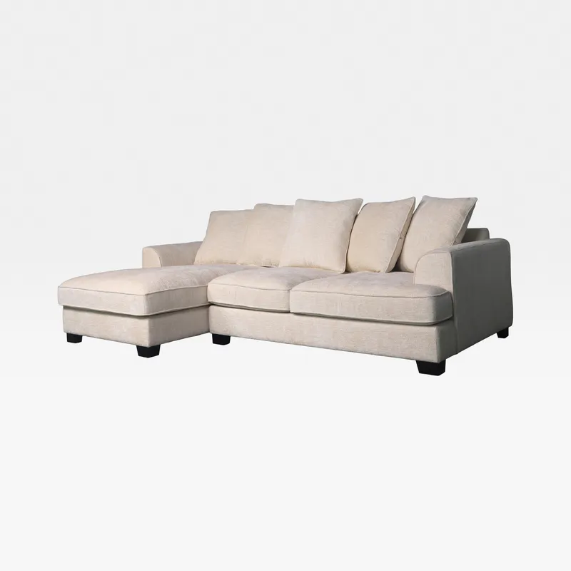 DOCKLANDS 2 seater sofa with left chaise white