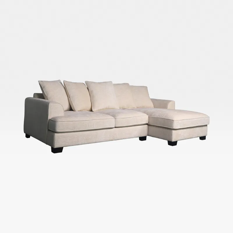 DOCKLANDS 2 seater sofa with right chaise white