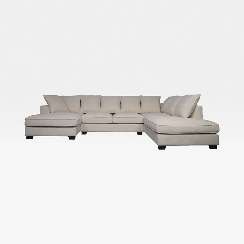 DOCKLANDS U shape right sofa white