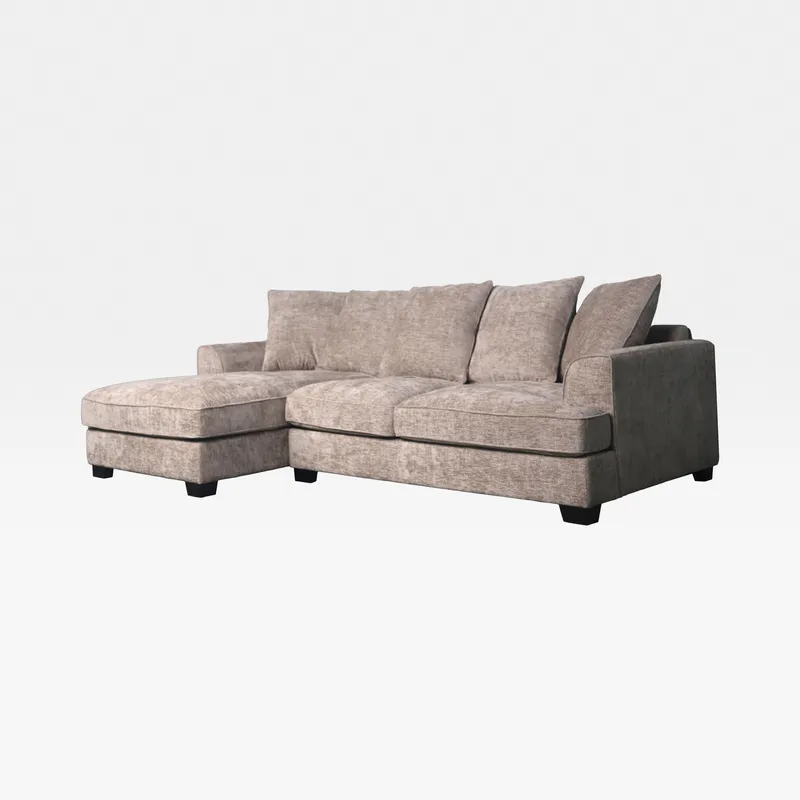 DOCKLANDS 2 seater sofa with left chaise taupe