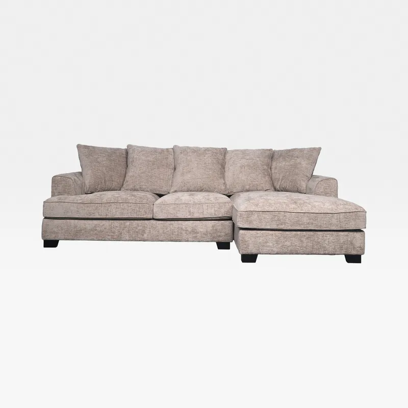 DOCKLANDS 2 seater sofa with right chaise taupe