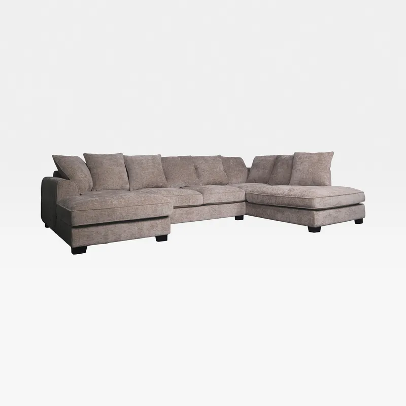 DOCKLANDS U shape right sofa taupe