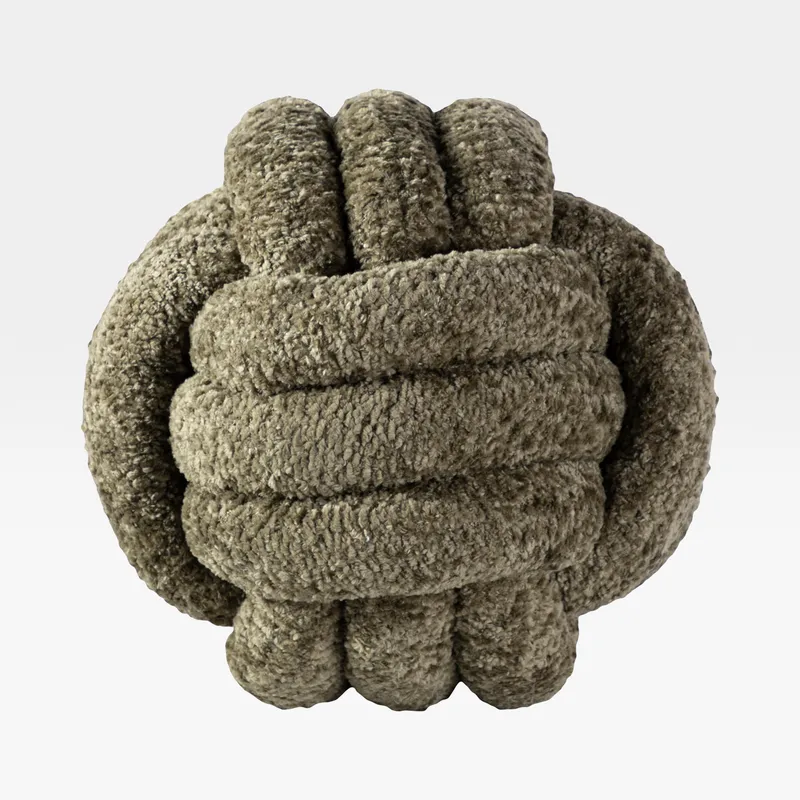 KNOT cushion green - dia 30cm