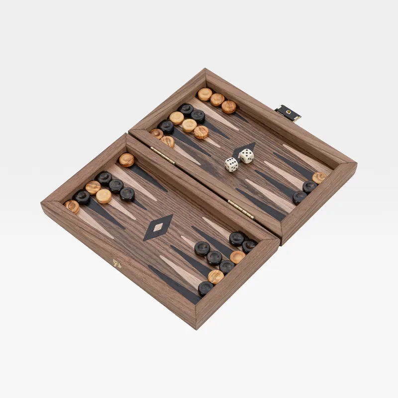 NATOS backgammon set brown - 20x12cm