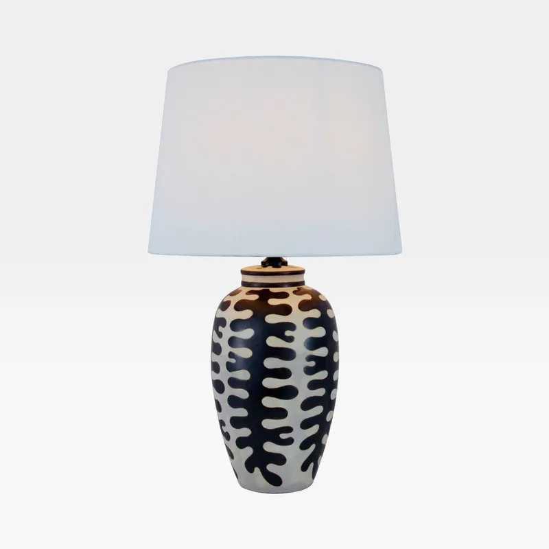 ADEN table lamp black/white - H60cm
