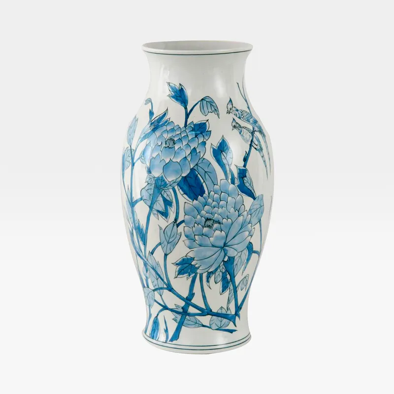 RYKER vase white/blue - H52cm